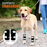 Dog leg brace front